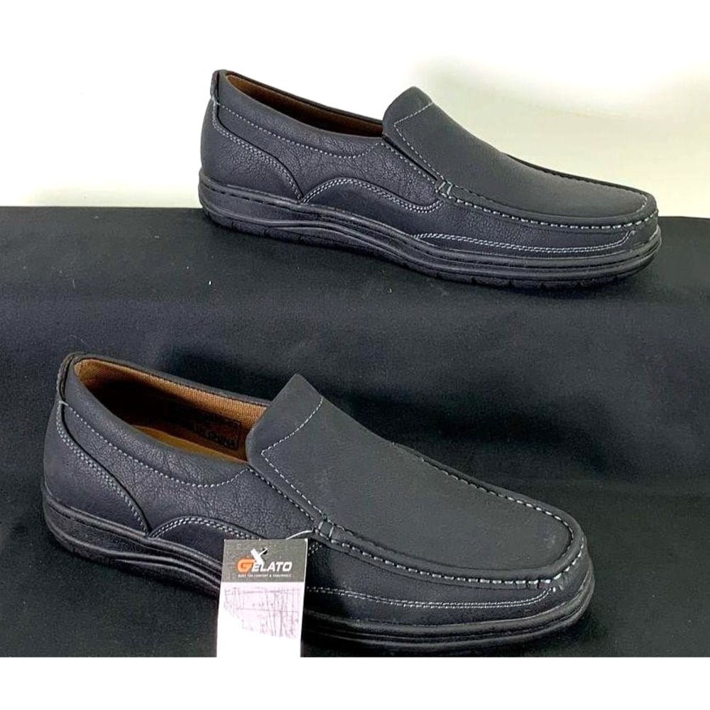 Gelato Black Slip-On Loafers Men's sz 9.5 NWT